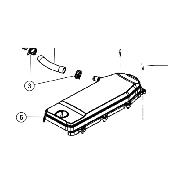 Cummins 6.7L Cover Crankcase Breather