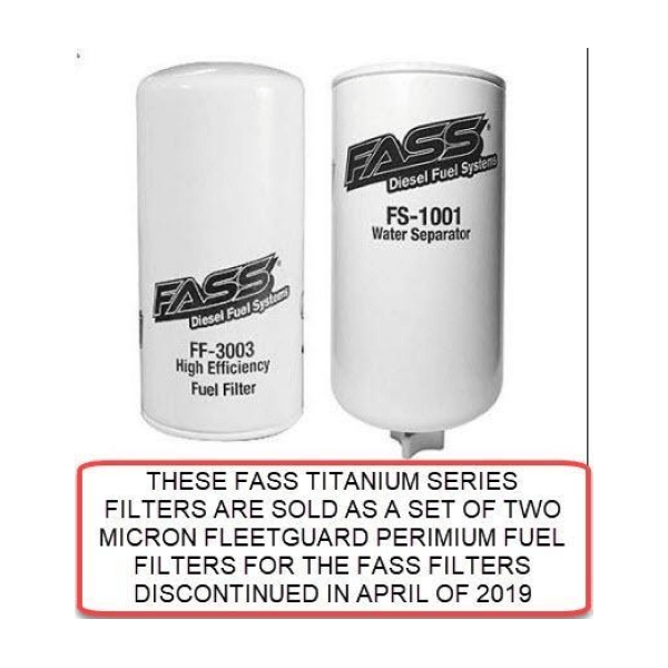 FASS Titanium Series Filter Set Grey Base 2 Micron 