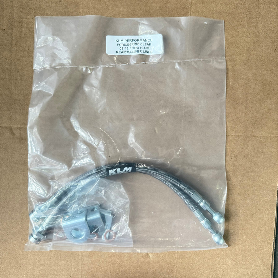 KLM PERFORMANCE CLEAR 09-12 FORD F-150 REAR CALIPER LINES