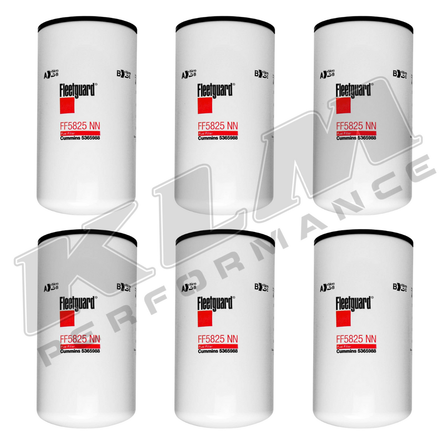 Cummins Filtration Fleetguard FF5825NN Diesel Fuel Filter Six Pack