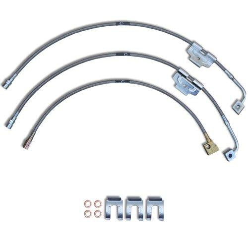 Ford F250 F350 Stainless Steel Braided Brake Lines 99-04 · KLM Performance
