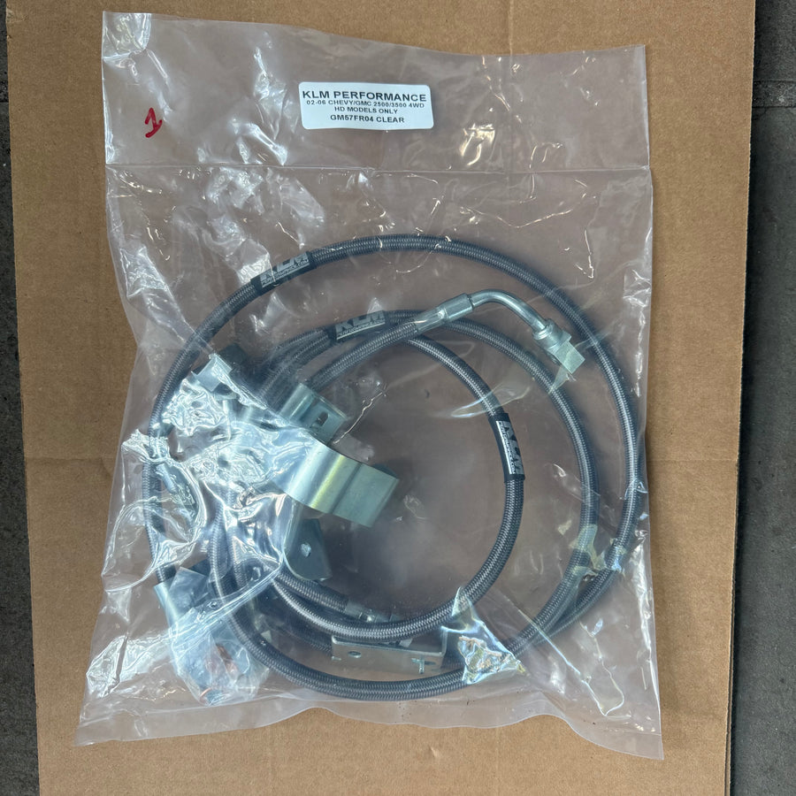 KLM PERFORMANCE 02-06 CHEVY/GMC 2500/3500 4 WD HD MODELS ONLY GM57FR04 CLEAR