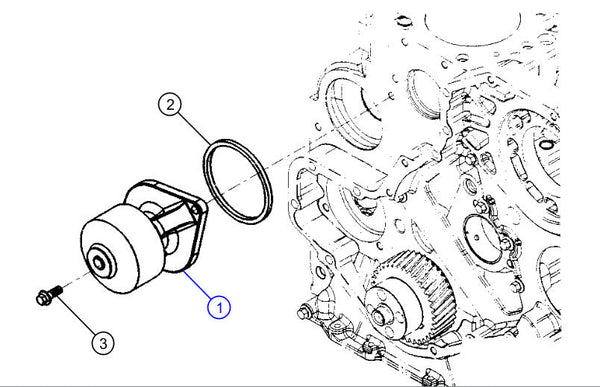 13-18 Ram 6.7L Cummins Water Pump Thermostat Kit