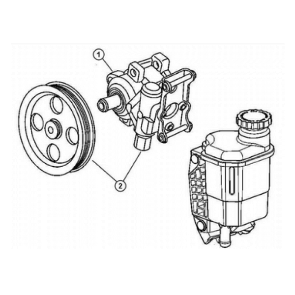 2000 to 2002 Dodge Ram Power Steering Pump Upgrade Kit 