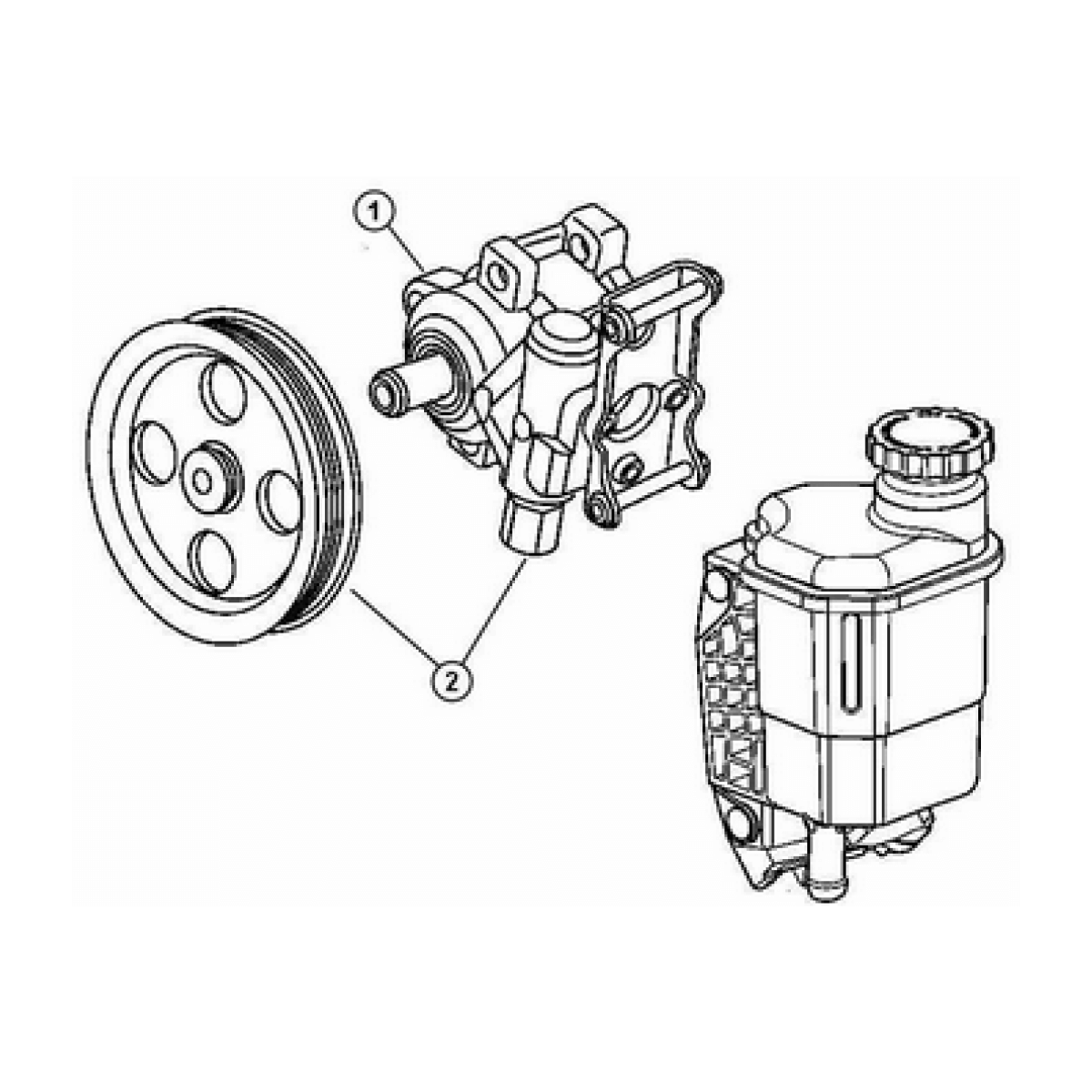 2003 to 2013 Dodge Ram Power Steering Pump Upgrade Kit 