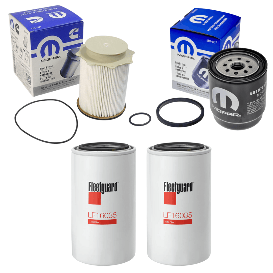 2013 to 2018 Dodge Ram 6.7L Cummins Fuel And Oil Filter Kit 