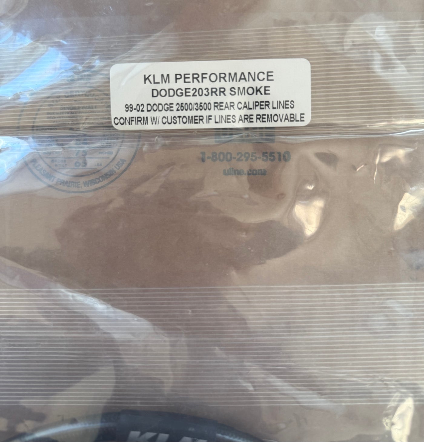 99-02 DODGE 2500/3500 REAR CALIPER LINES