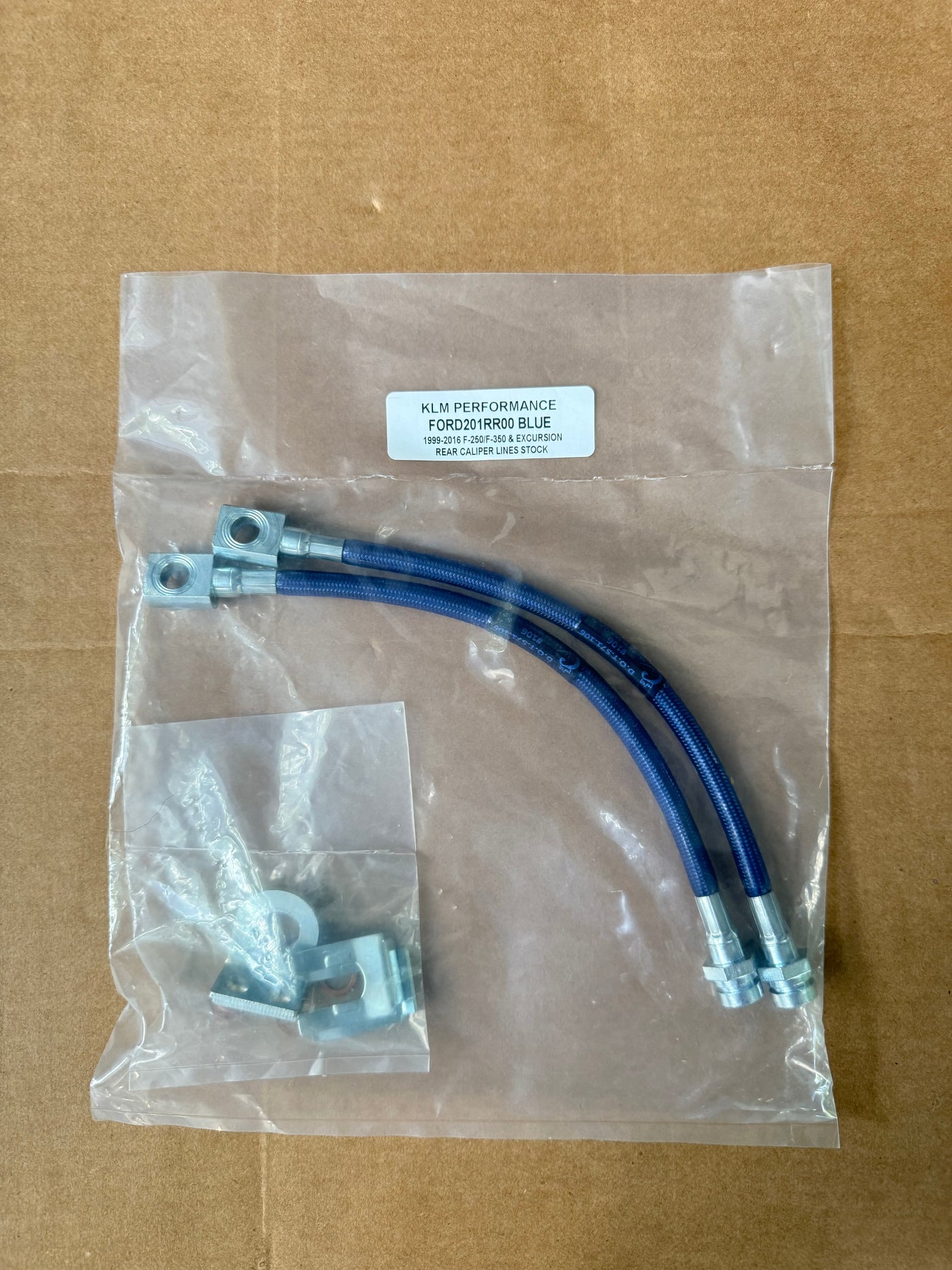 BLUE 1999 TO 2016 Ford Excursion and Super Duty Rear Caliper Lines