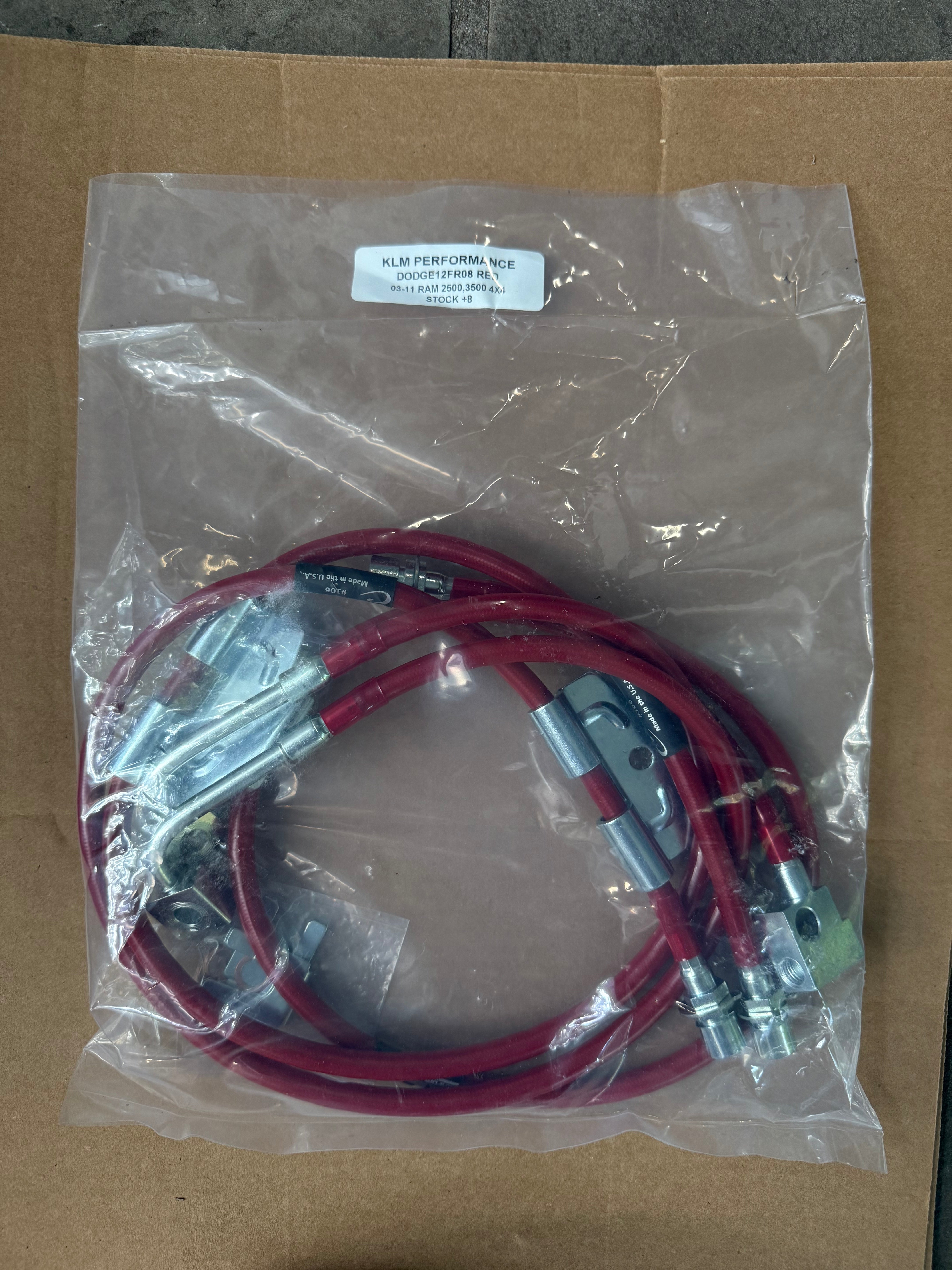 KLM PERFORMANCE RED 03-11 RAM 2500,3500 4X4 STOCK +8