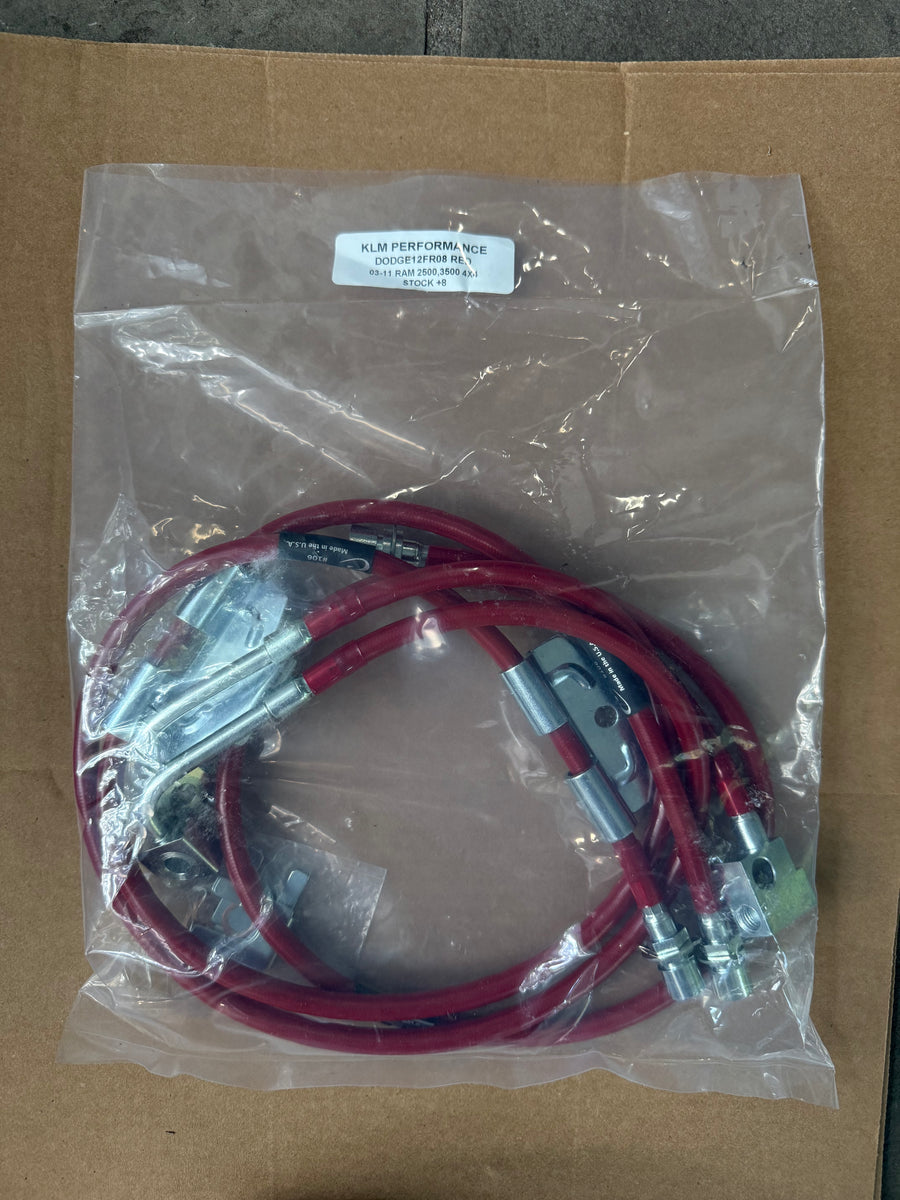 KLM PERFORMANCE RED 03-11 RAM 2500,3500 4X4 STOCK +8