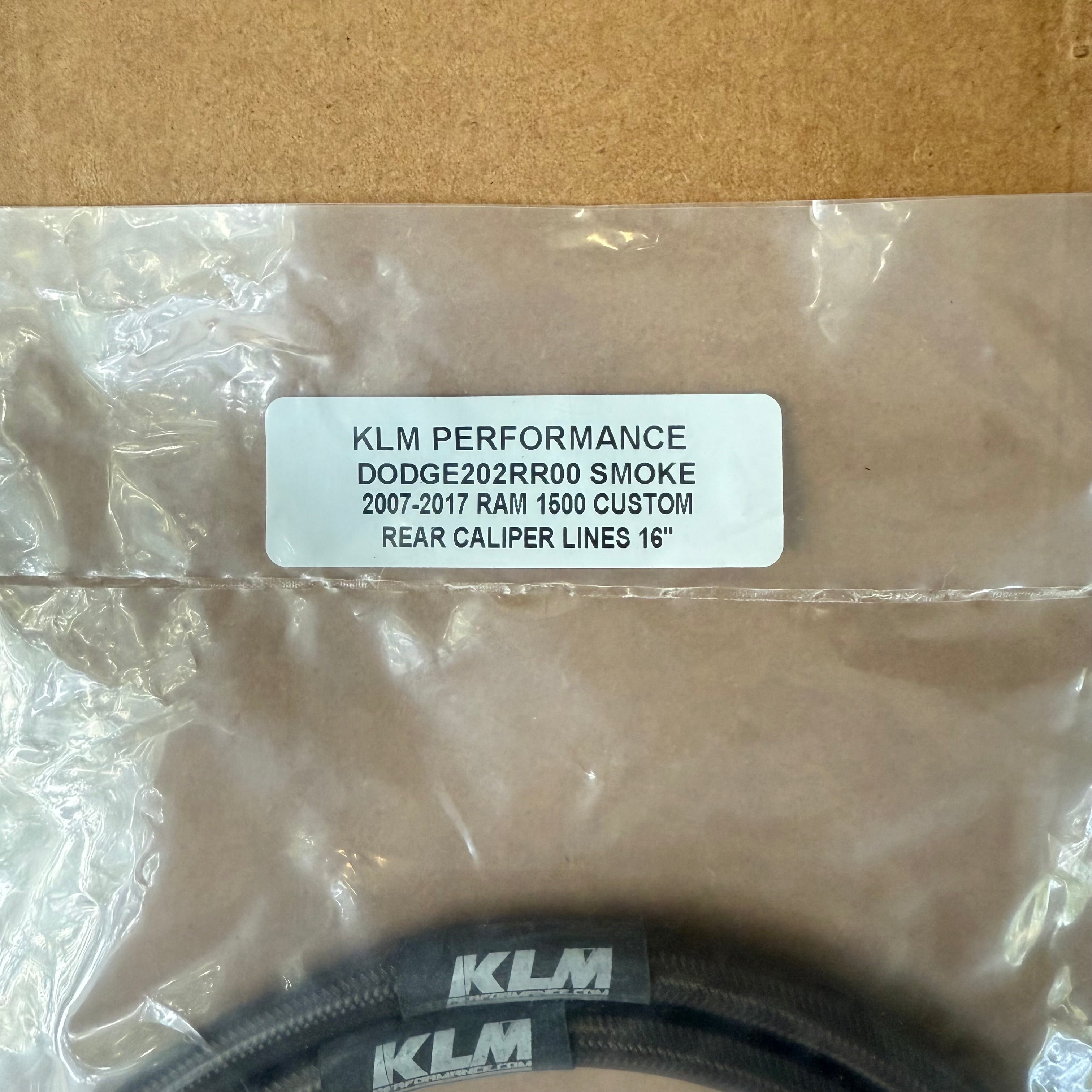 KLM PERFORMANCE SMOKE 2007-2017 RAM 1500 CUSTOM REAR CALIPER LINES 16"