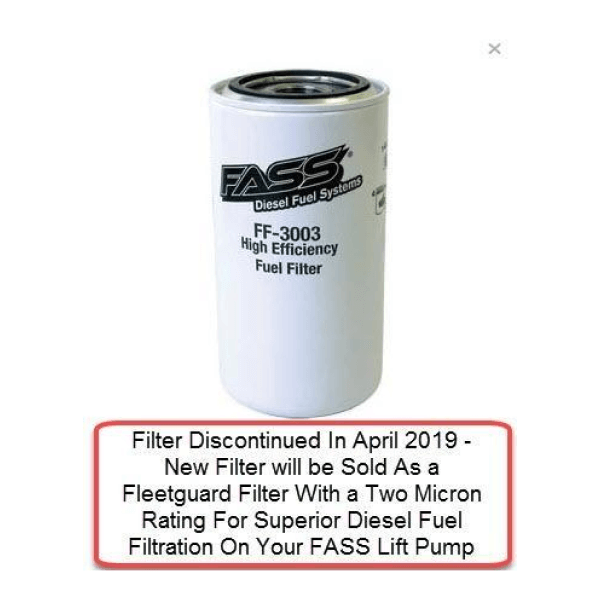 FASS FF3003 Titanium Fuel Filter 3 Micron · KLM Performance