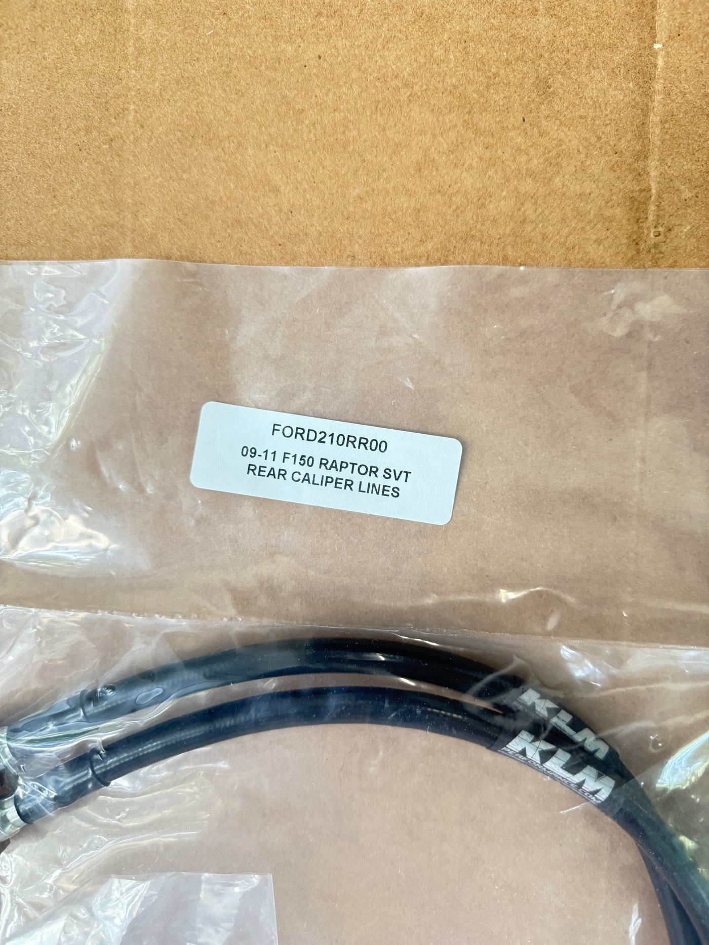 KLM PERFORMANCE 09-11 F150 RAPTOR SVT REAR CALIPER LINES COLOR BLACK
