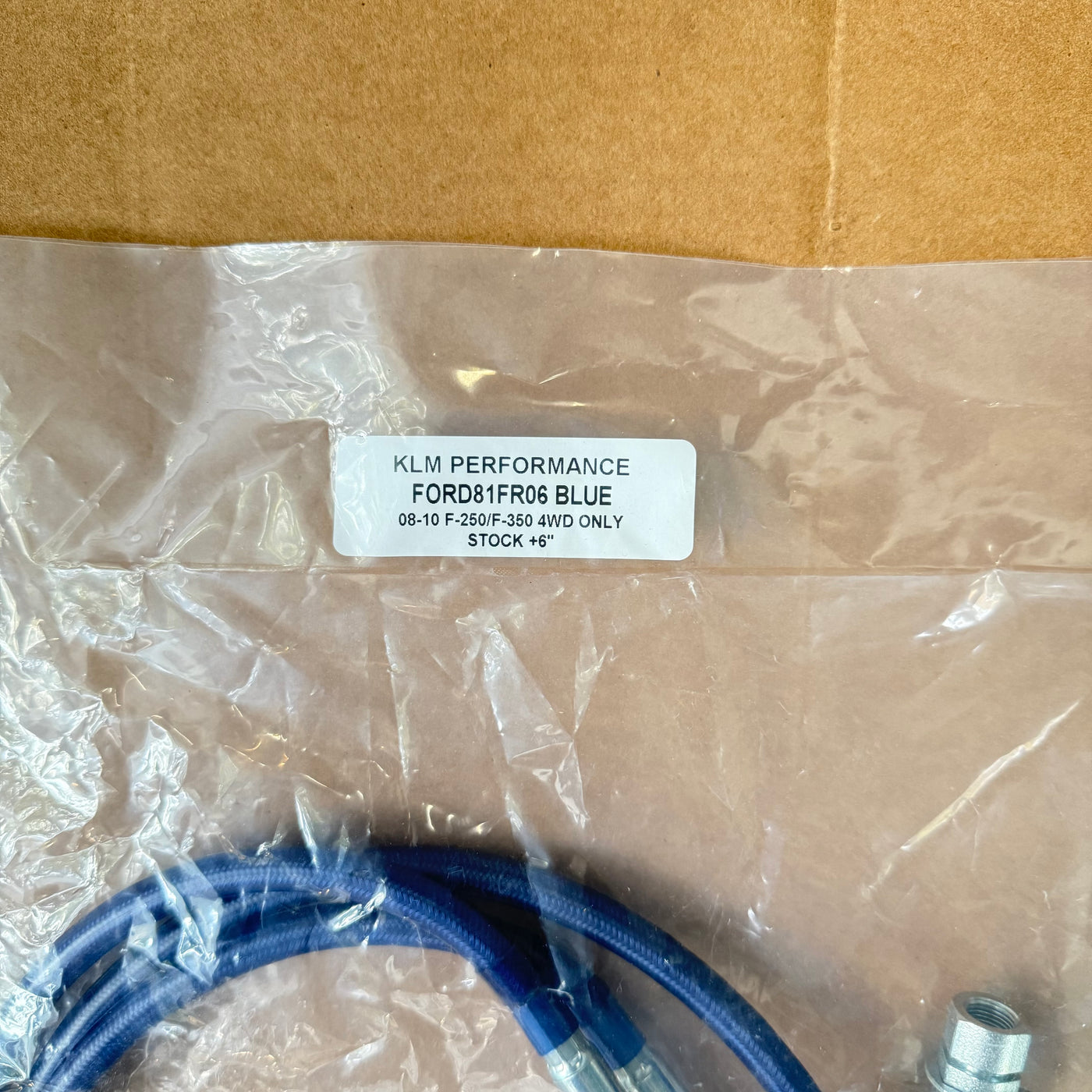 KLM PERFORMANCE BLUE 08-10 F-250/F-350 4WD ONLY STOCK +6"