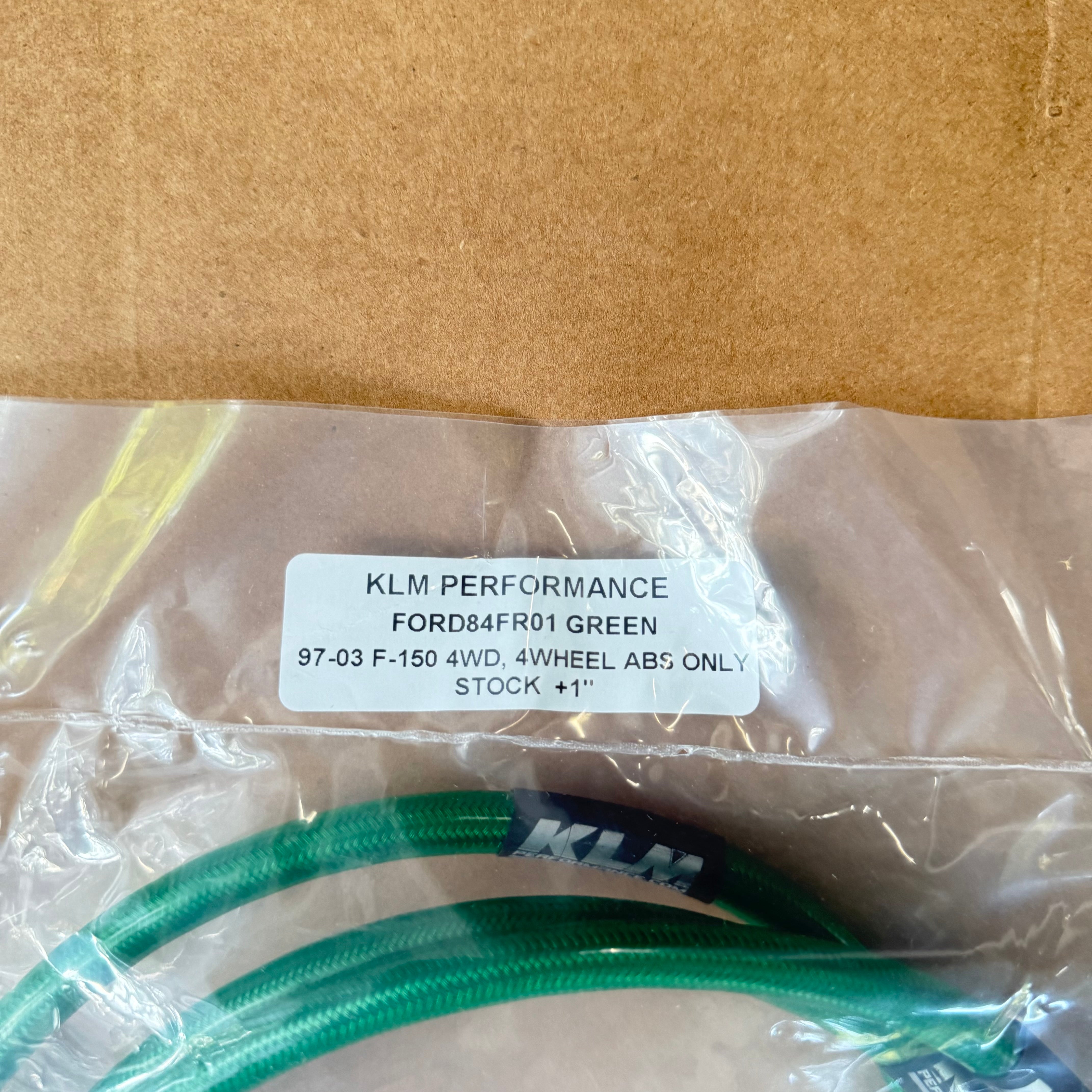 KLM PERFORMANCE GREEN 97-03 F-150 4WD, 4WHEEL ABS ONLY STOCK +1"