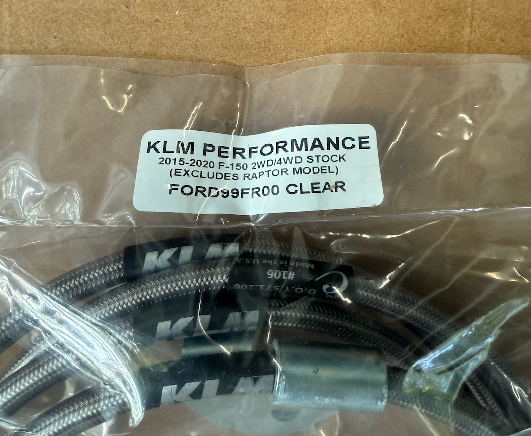 KLM PERFORMANCE CLEAR 2015-2020 F-150 2WD/4WD STOCK (EXCLUDES RAPTOR MODEL)