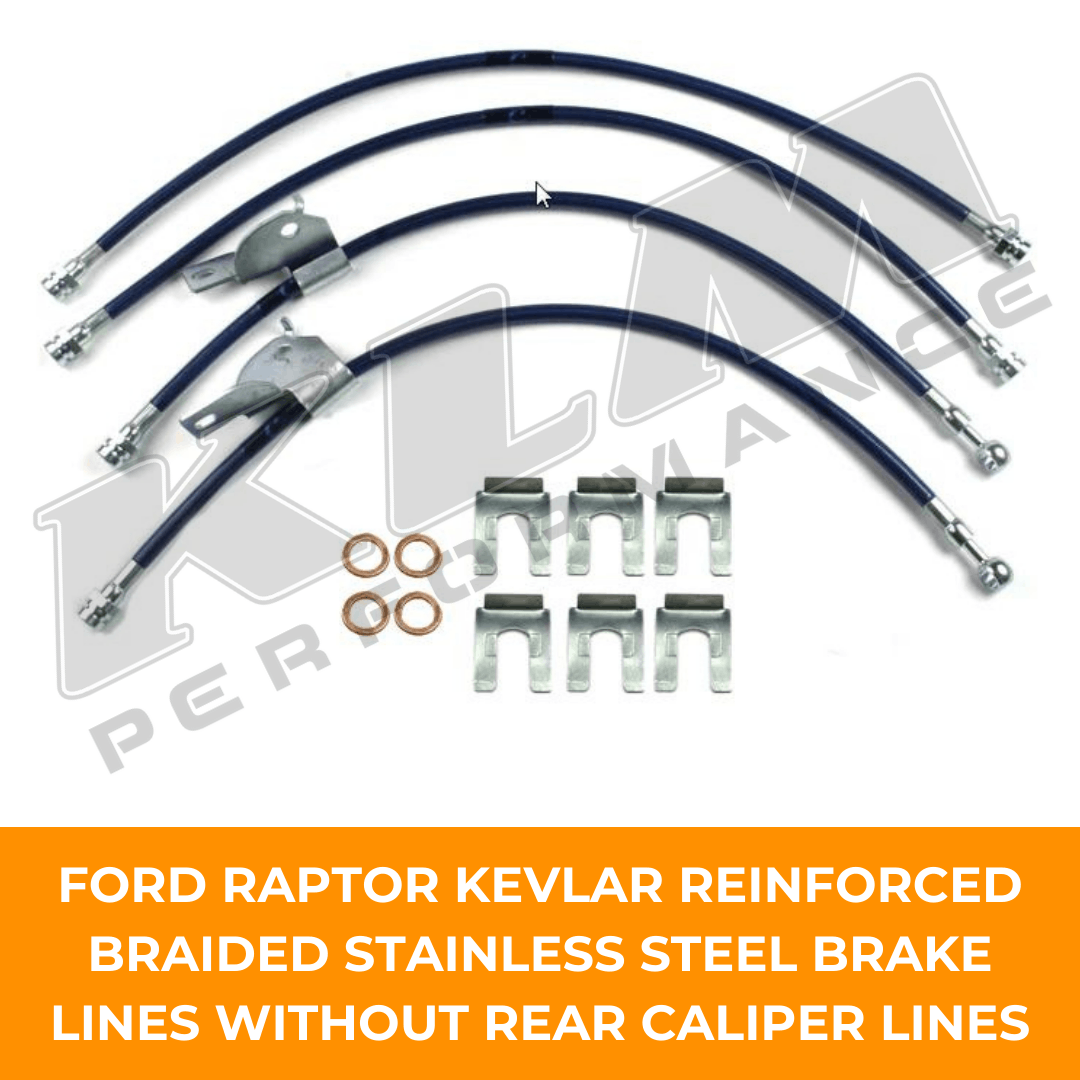 Ford Raptor Stainless Steel Kevlar Braided Brake Lines 
