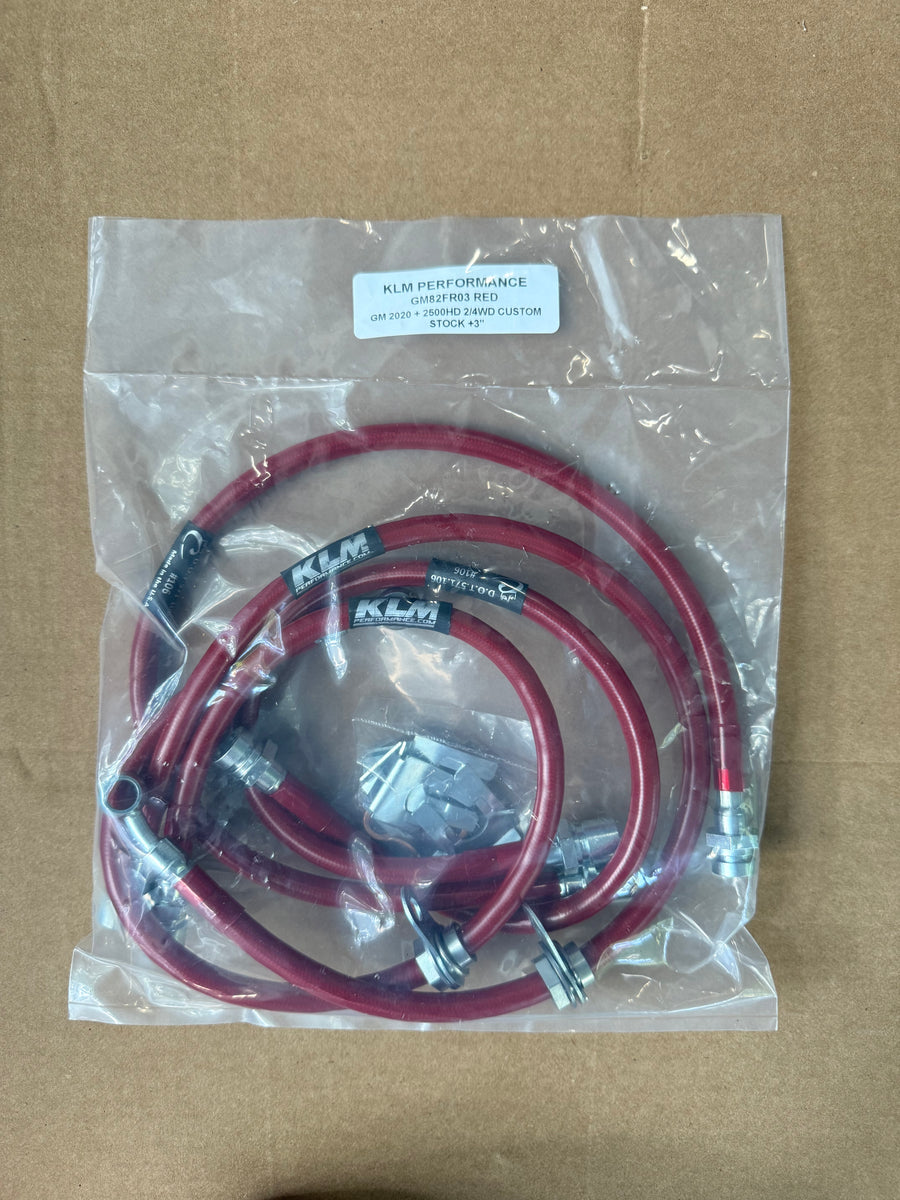 KLM PERFORMANCE RED GM2020 + 2500HD 2/4WD CUSTOM STOCK +3"