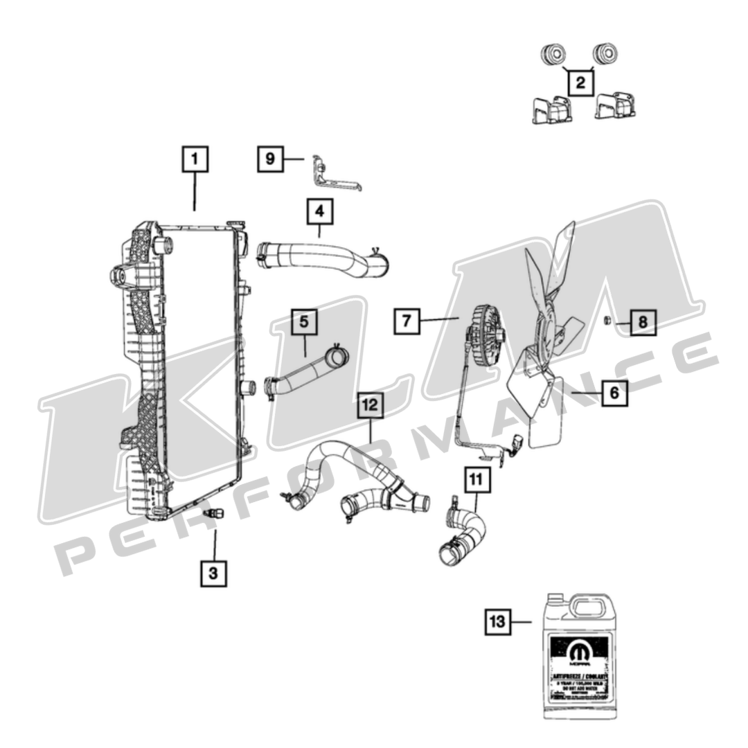 52014729AC OEM For 13-18 Ram 2500 3500 6.7L Cummins Fan Clutch Radiator Cooling 52014729AC OEM For 13-18 Ram 2500 3500 6.7L Cummins Fan Clutch Radiator Cooling