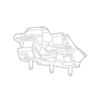 Mopar 52121938AE Transmission Support Bracket and Insulator 