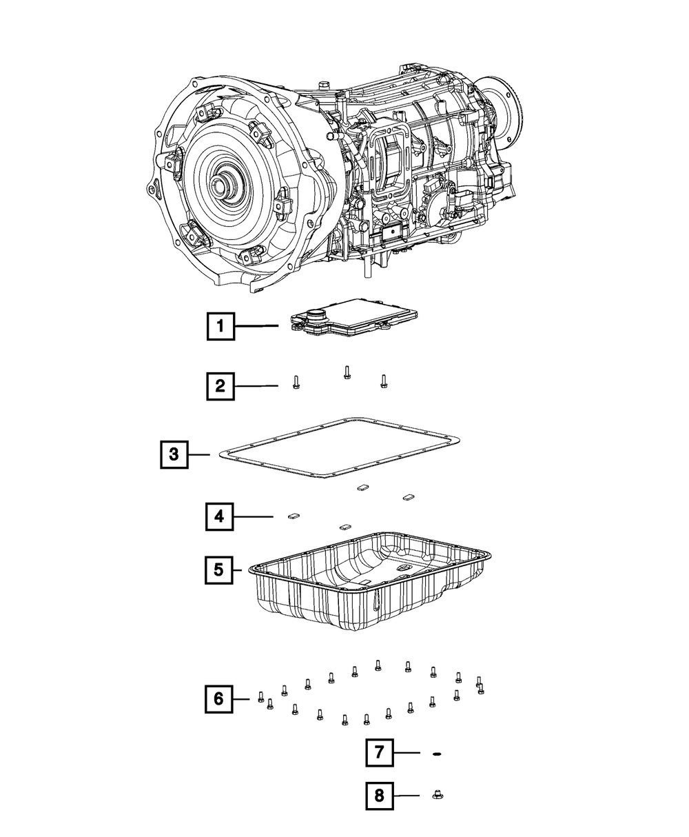 Mopar 68224232AA Aisin AS69RC 6 Speed Transmission Sump Filter