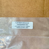KLM PERFORMANCE RED 2007-2019 TOYOTA TUNDRA REAR CALIPER LINES