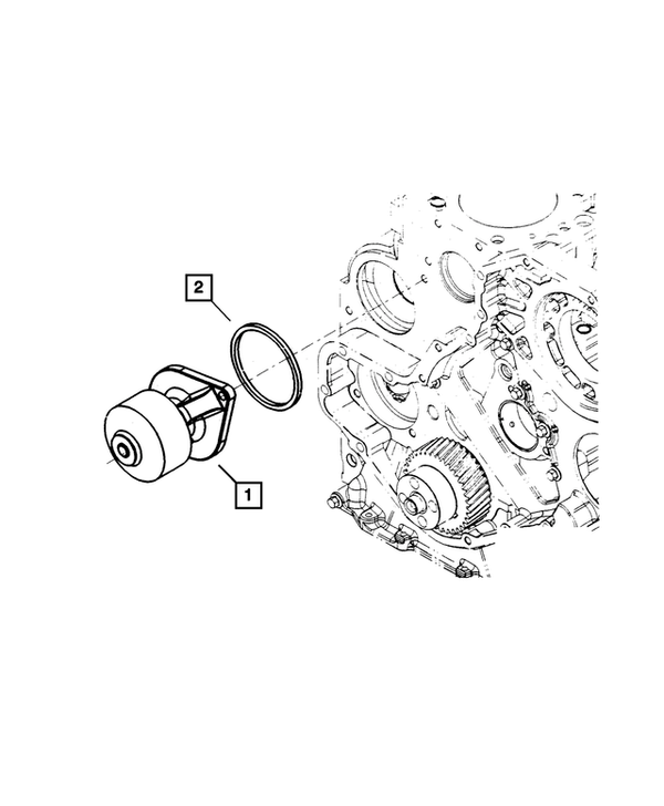Mopar 68414058AB Ram 6.7L Cummins Water Pump Kit 13-18