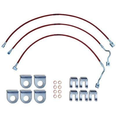 80-97 Ford F250 F350 Stainless Steel Braided Brake Lines