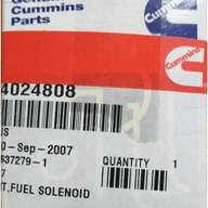 Cummins 4024808 Fuel Solenoid Kit