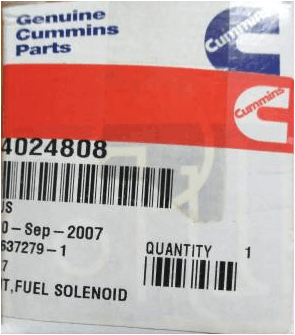 Cummins 4024808 Fuel Solenoid Kit