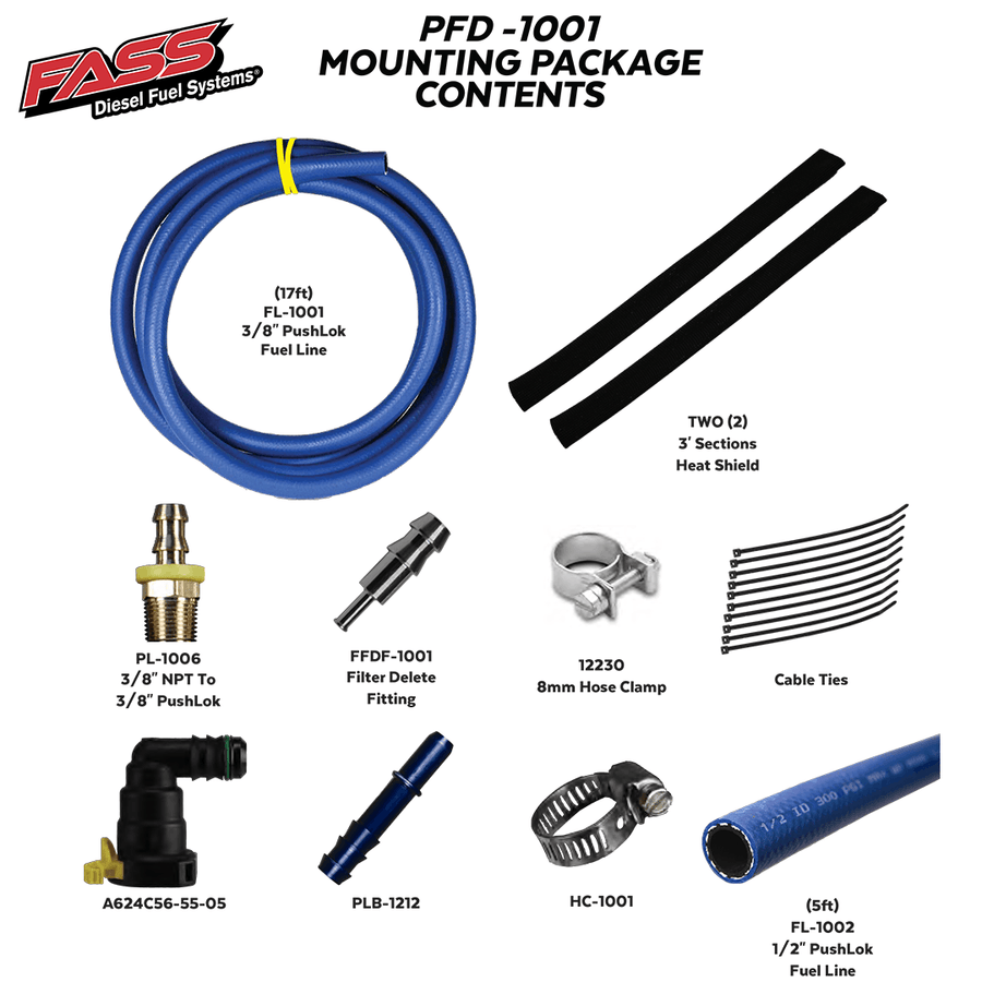 FASS PFD-1001 2011-2021 Ford 6.7L Powerstroke Filter Delete Kit