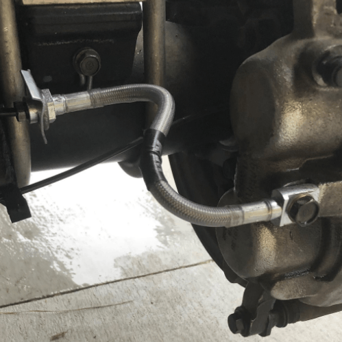 Ford Raptor Braided Stainless Steel Rear Caliper Lines · KLM Performance