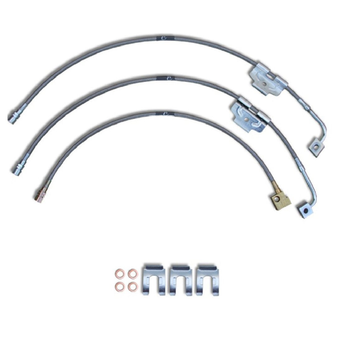 Kuhltek 11-Piece Stainless Steel Brake Line Kit For VW Super Beetle 1971-1979