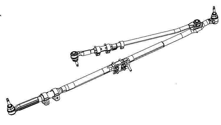 Fit For 03-12 Dodge Ram 2500 3500 Steering Linkage Drag Link Tie Rod Upgrad Kit Fit For 03-12 Dodge Ram 2500 3500 Steering Linkage Drag Link Tie Rod Upgrad Kit