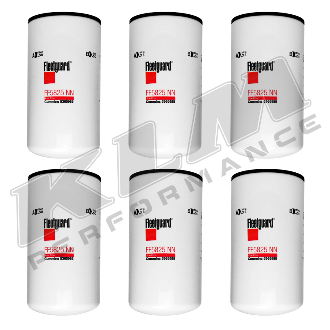 Cummins Filtration Fleetguard FF5825NN  Diesel Fuel Filter Six Pack
