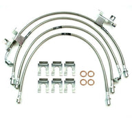 Chevy Silverado GMC Sierra 1500 Stainless Steel Braided Brake with Dual Center Rear Lines