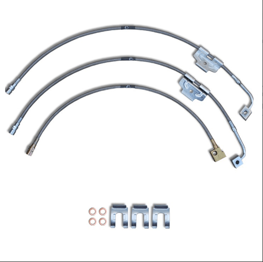 2003 to 2011 Dodge Ram 4X2 Stainless Steel Braided Brake Lines